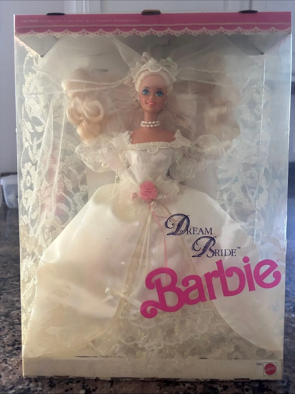 Barbie Dream Bride Doll in White and Pink Bridal Gown